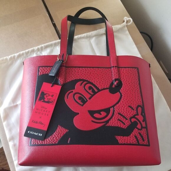 NWT Coach Disney Micky Large Tote - Picture 6 of 12